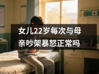 女儿22岁每次与母亲吵架暴怒正常吗