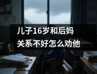 儿子16岁和后妈关系不好怎么劝他